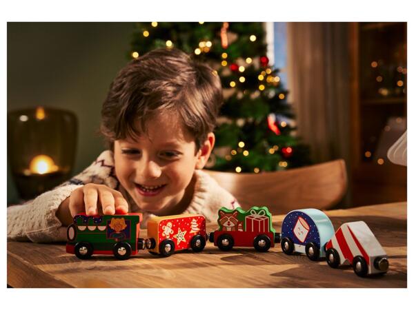 Wooden Christmas Train Set