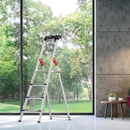 HAILO Sicherheits-Stehleiter L80 mit 5 Stufen