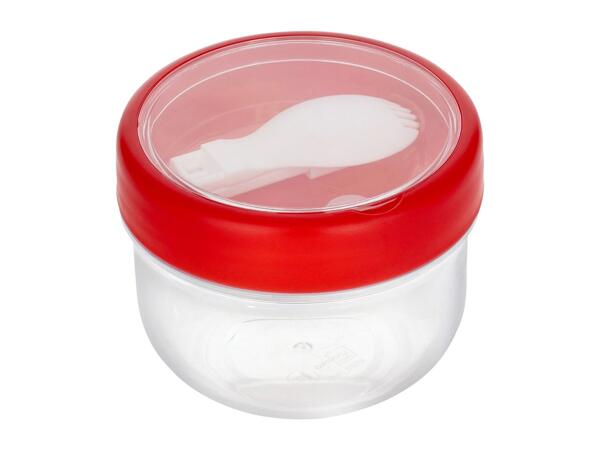 Silvercrest Red Muesli Container With Spork