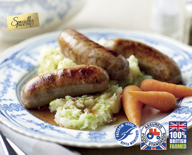 Specially Selected British Pork & Leek Sausages