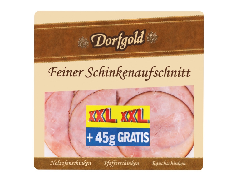 DORFGOLD Schinken-Aufschnitt 180 g + 45 g gratis