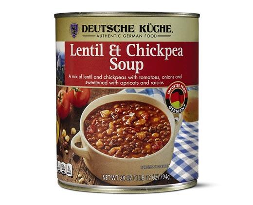 Deutsche Küche 
 German Lentil Vegetable or Lentil Chickpea Soup