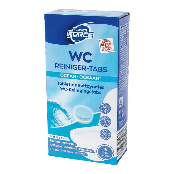 POWER FORCE(R) 				Wc-reinigingstabletten, 16 st.