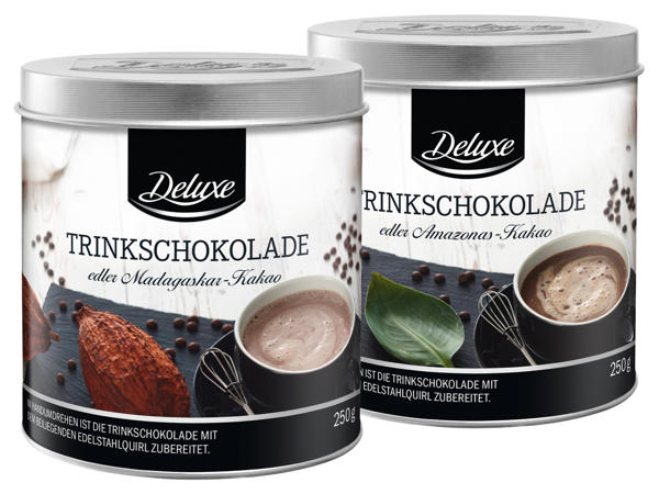 DELUXE Trinkschokolade in der Dose