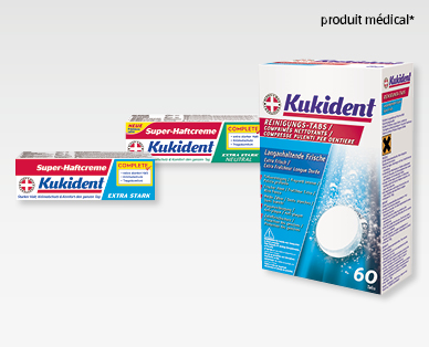Crème adhésive/Comprimés nettoyants KUKIDENT