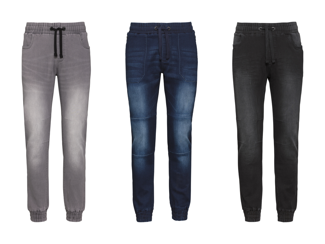 Pantalon de jogging en denim pour homme1