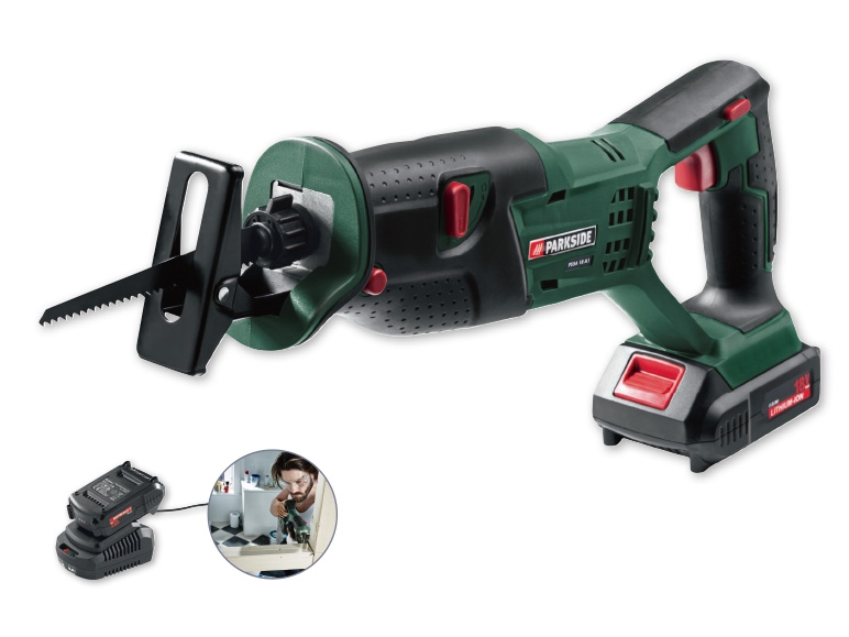 Parkside(R) 18V Li-Ion Cordless Reciprocating Sabre Saw
