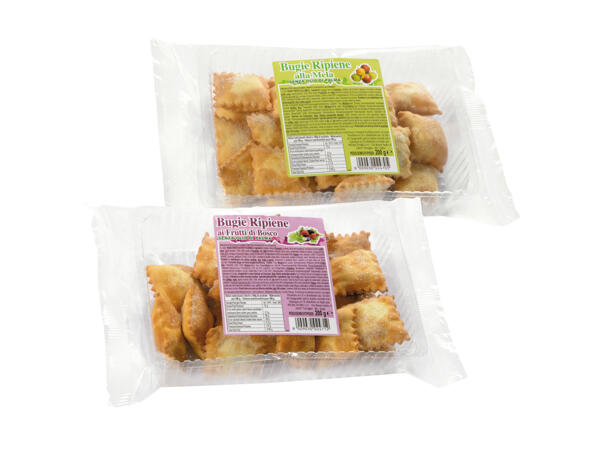 Bugie filled with Apple or Wild Berries