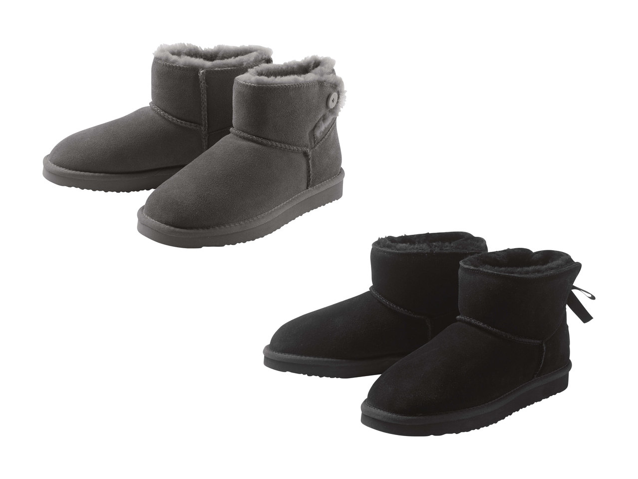 Bottines en peau de mouton pour femme1