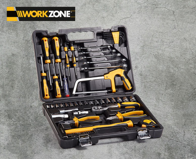 WORKZONE Werkzeugkoffer, 66-teilig