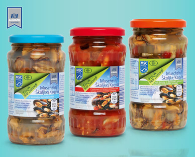 ALMARE SEAFOOD MSC Limfjordmuscheln im Glas