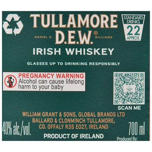 Irish Whiskey 700ml
