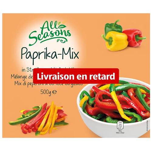 ALL SEASONS Mélange de poivrons émincés