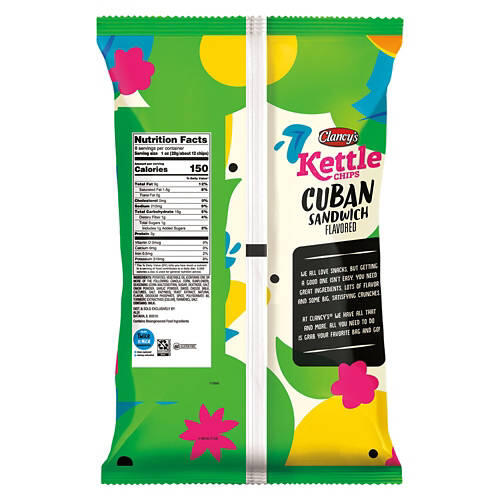 Gluten Free Cuban Sandwich Flavored Kettle Chips, 8 oz