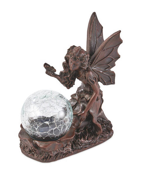 Solar Crackle Glass Ornament