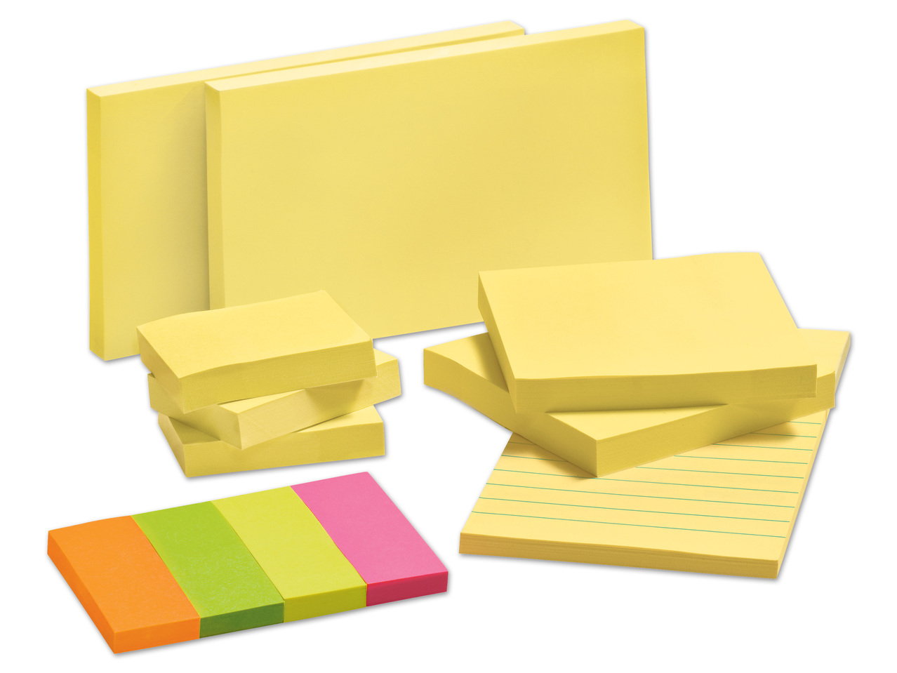 UNITED OFFICE(R) Haftnotizen-Set, 9-teilig