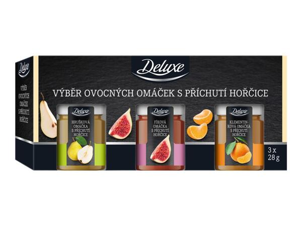 VÝBĚR OVOCNÝCH OMÁČEK S PŘÍCHUTÍ HOŘČICE