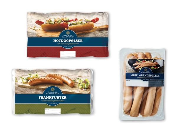 PÅLÆGSSLAGTEREN Hotdog-, grill- og pandepølser eller frankfurter
