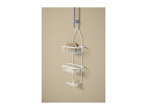 White Shower Rack