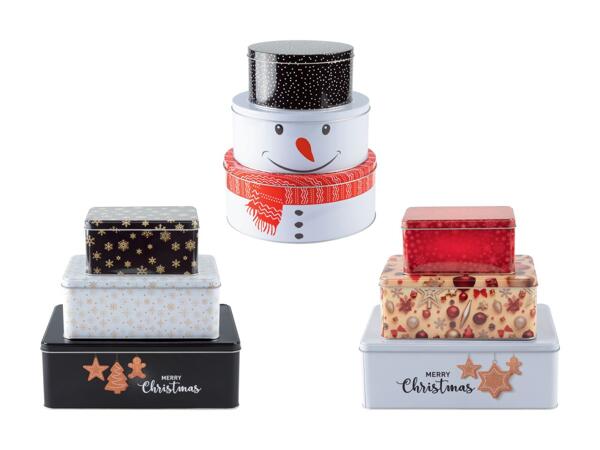 Set de boîtes à biscuits, 3 pièces