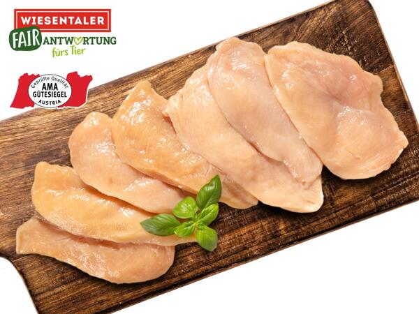 Frische Maishendl Minutenschnitzel