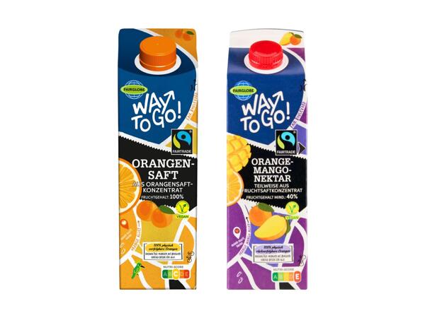 Jus d'orange/​nectar d'orange et mangue Way to Go