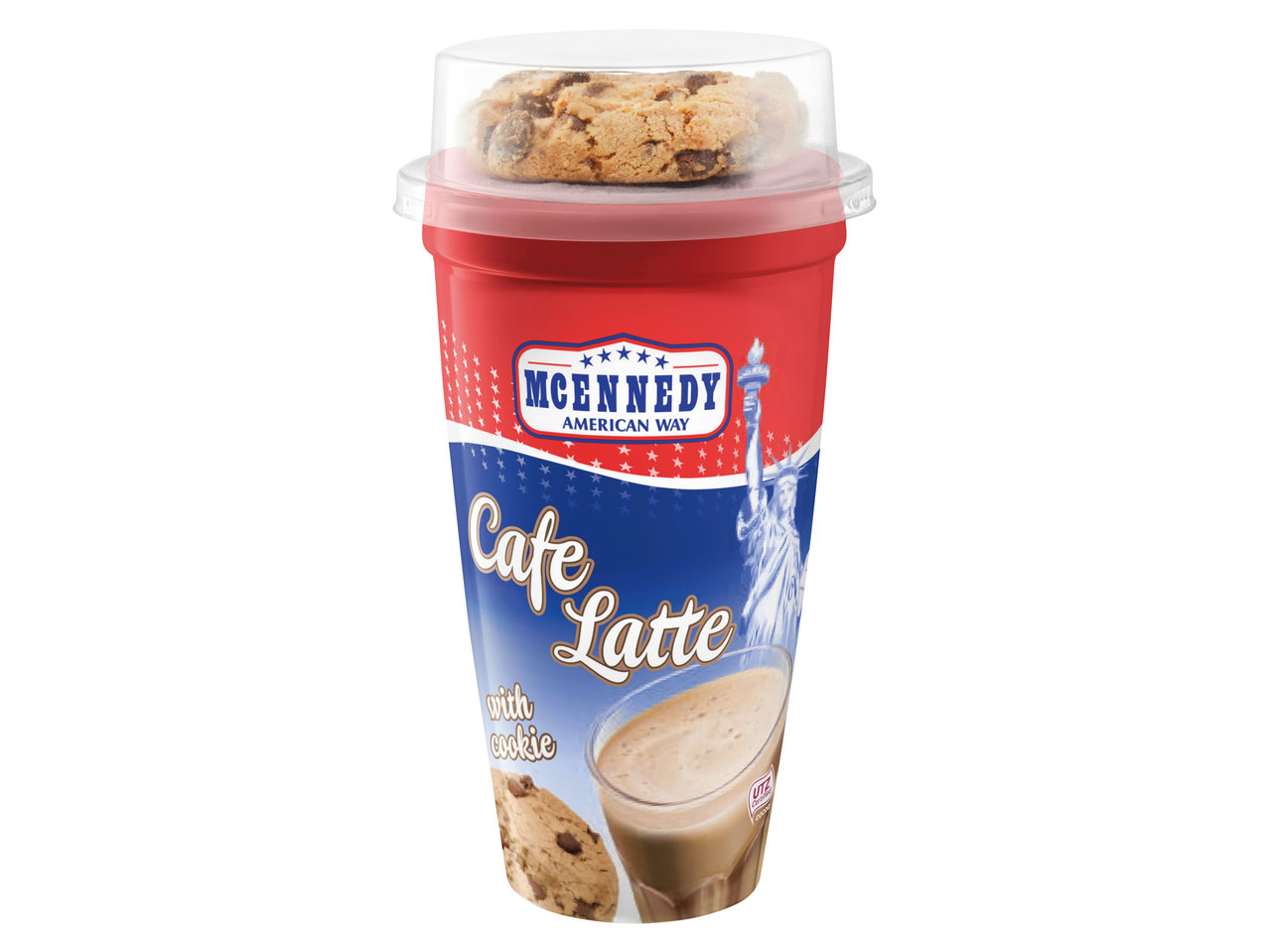 MCENNEDY Cafe Latte mit Cookie