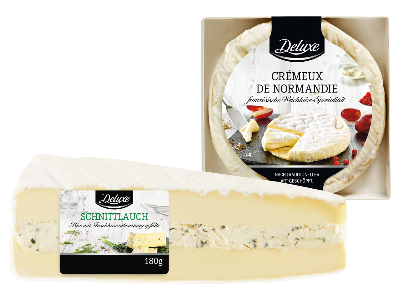 DELUXE Crémeux de Normandie oder Gefüllter Brie