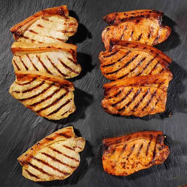 Schweine-Krustensteaks