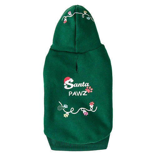 Christmas Pet Sweatshirt - Santa Pawz, M