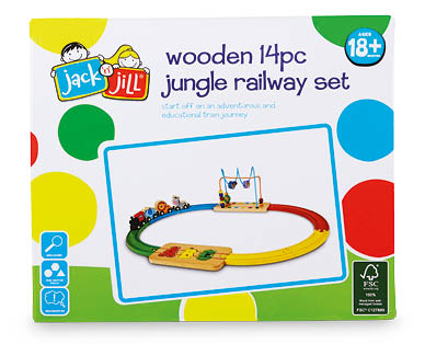 Wooden Railway Set