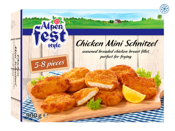 Alpenfest Style Chicken Mini Schnitzel