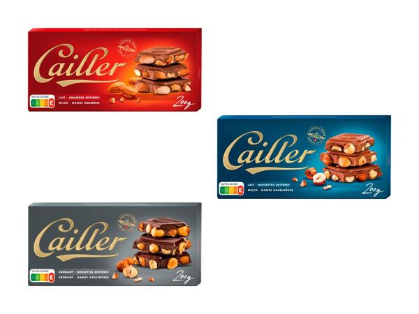 Tablettes de chocolat Cailler, pack de 3