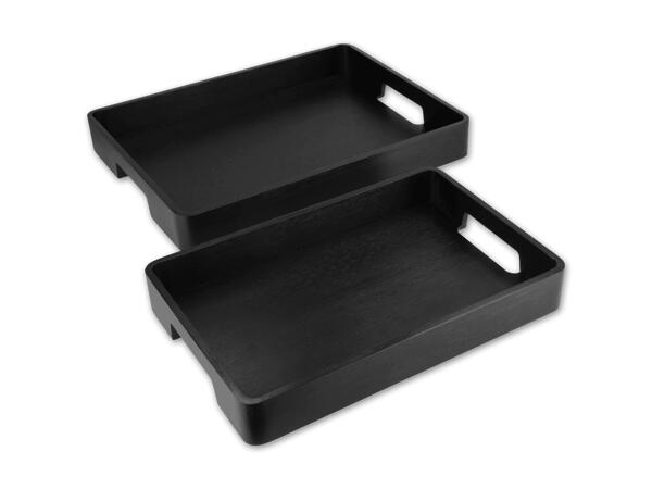 Bambus-Tablett-Set, 2-teilig