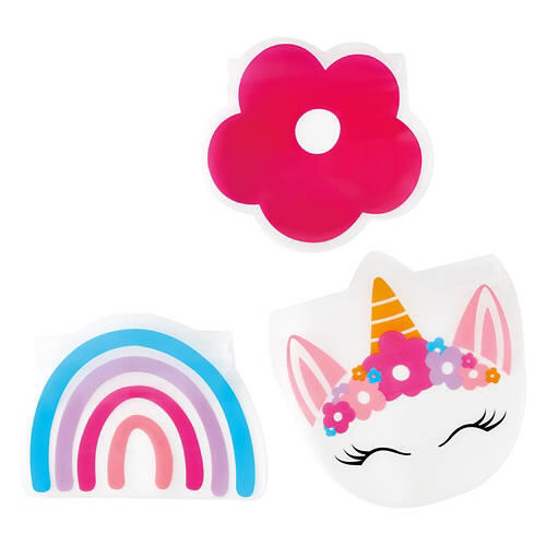 3 Pack Reusable Animal Bags - Rainbow Unicorn, Flower
