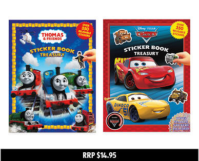 Licensed Sticker Treasury Books