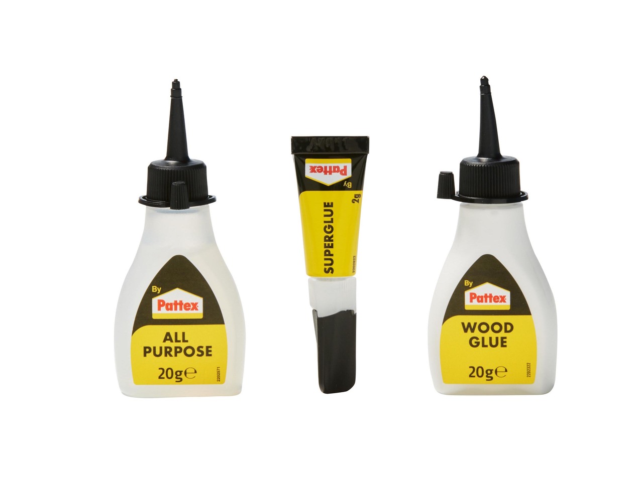 Transparent or Classic Contact Glue 125g / Glue set, 3 pieces