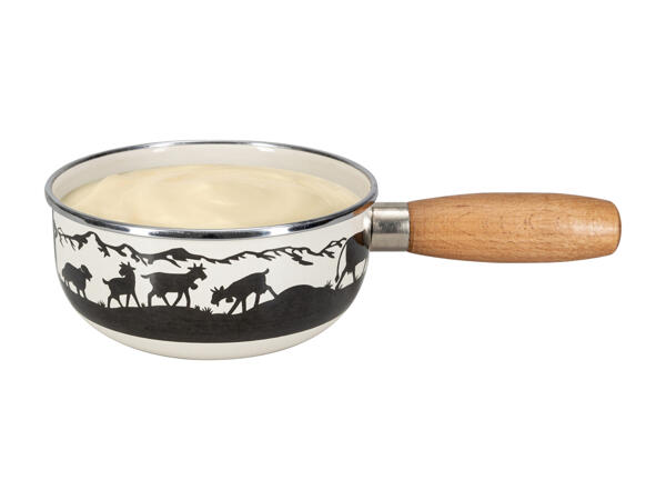 Caquelon pour fondue au fromage en émail Nouvel (uniquement en Suisse alémanique et au Tessin)