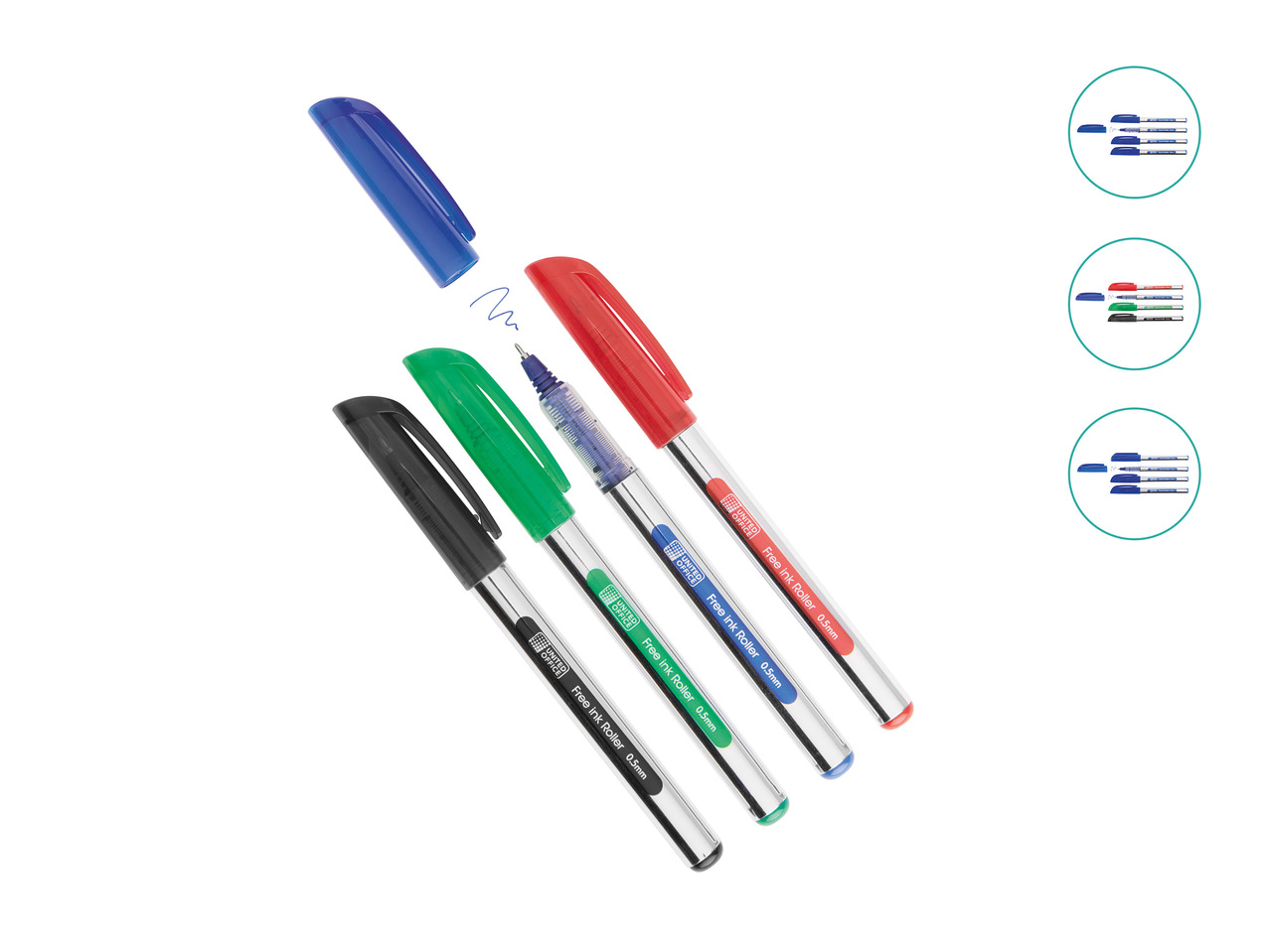 United Office Rollerball Pens1