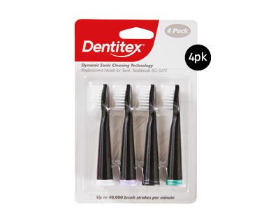 Sonic Toothbrush Replacement Heads 4pk