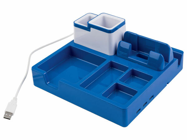 Desk Organiser with USB Hub
