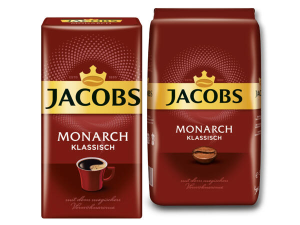 Jacobs Monarch gemahlen oder ganze Bohnen