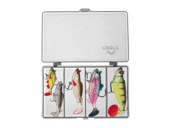 Fishing Lure Set: "Shad" Rubber Fish - 5 Pack
