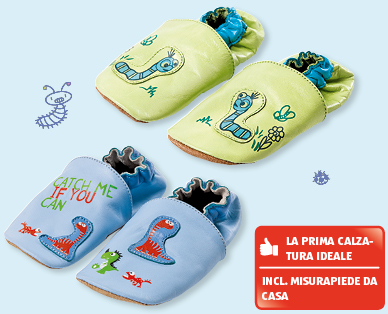 Pantofole di pelle per bebè/bambini piccoli IMPIDIMPI