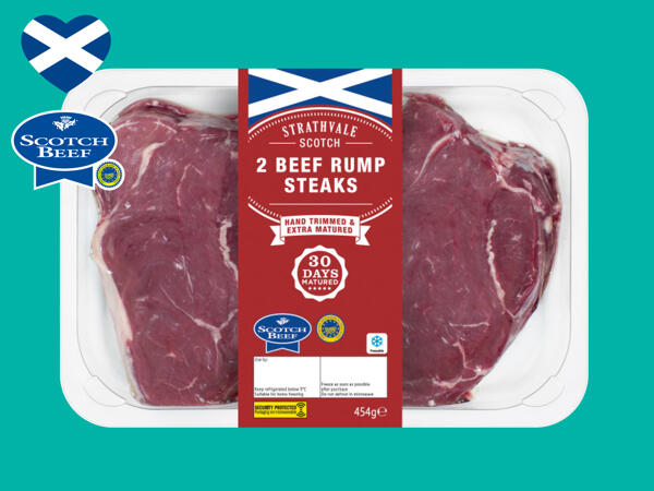 2 Beef 30-Day Matured Rump Steaks