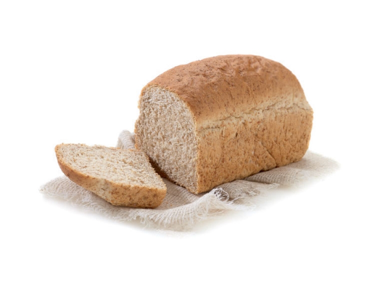 Vierkant bruin brood