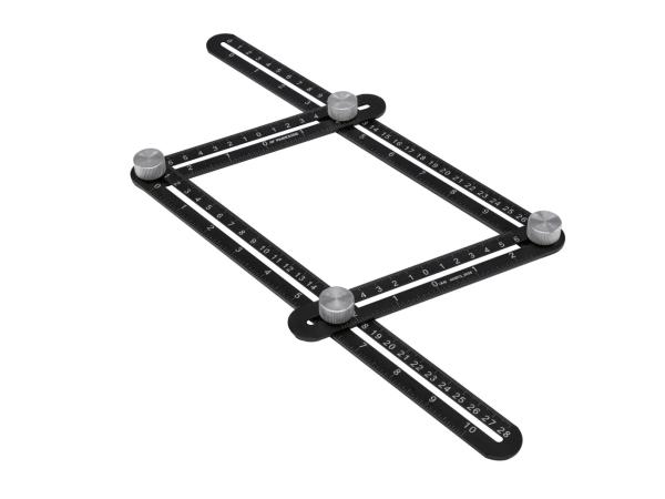 Multi-angle ruler, triangular scale, quick square or try square