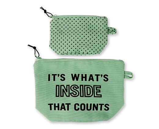 Crane Recycled Material Pouch Set