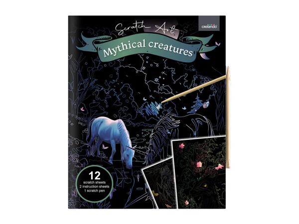 Crelando Scratch Art Book - Mythical Creatures