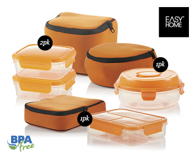 LUNCH CONTAINERS WITH NEOPRENE SKIN